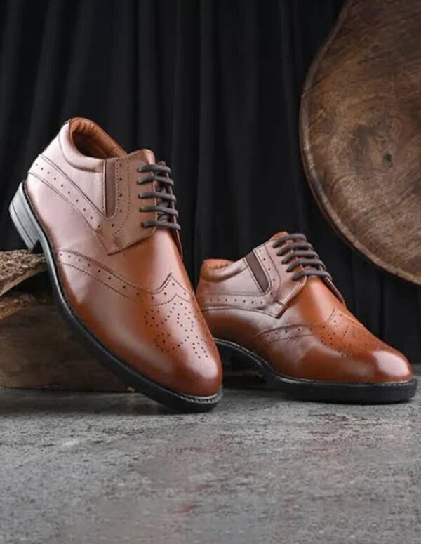 Auserio Men Leather Formal Brogues